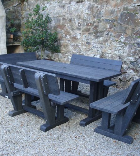 Garden Picnic Set sep benches